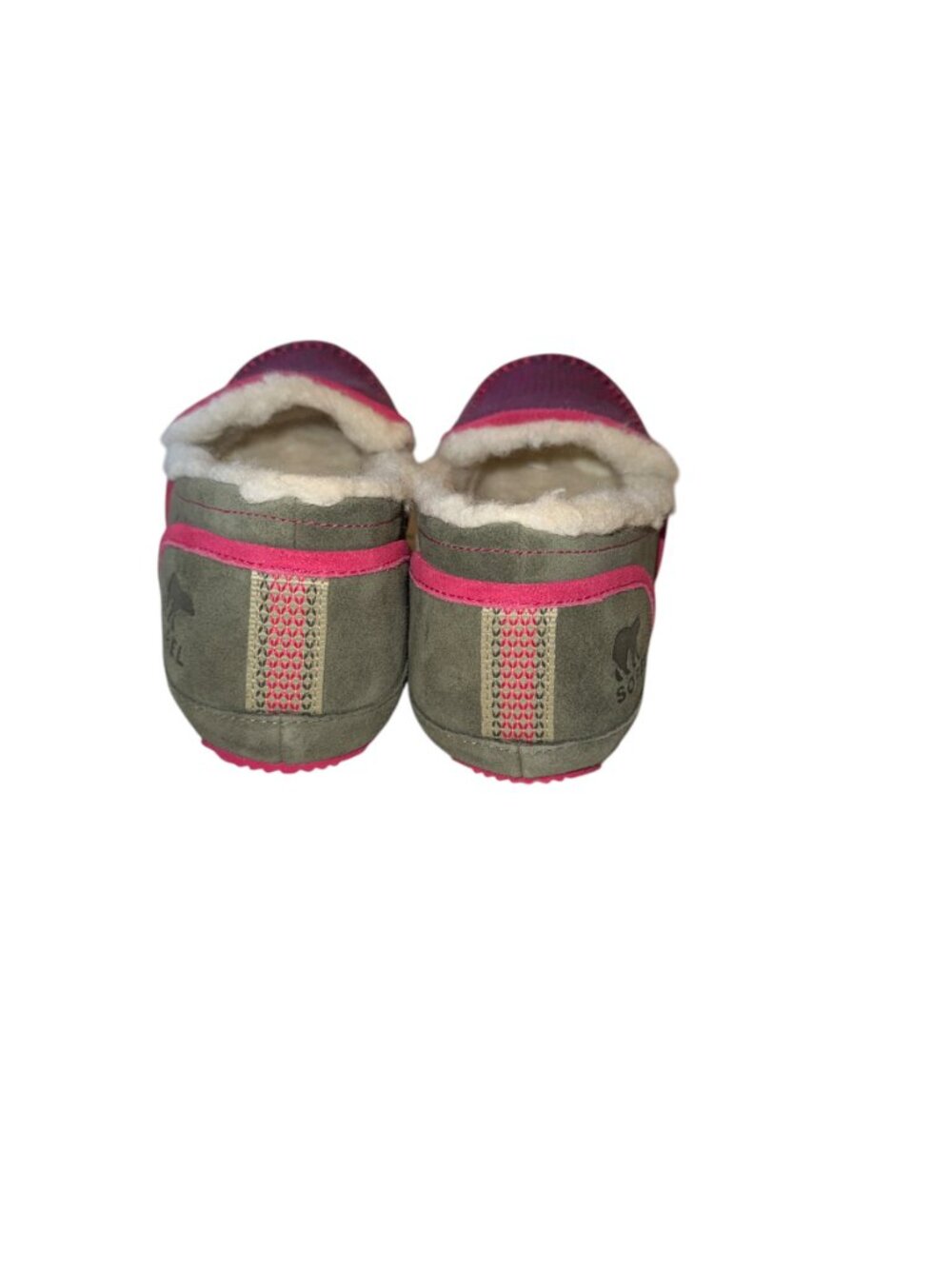 Sorel Tremblant II Slippers Women’s Stone Green & Cactus Pink Sizes 7 & 8 - Picture 3 of 6